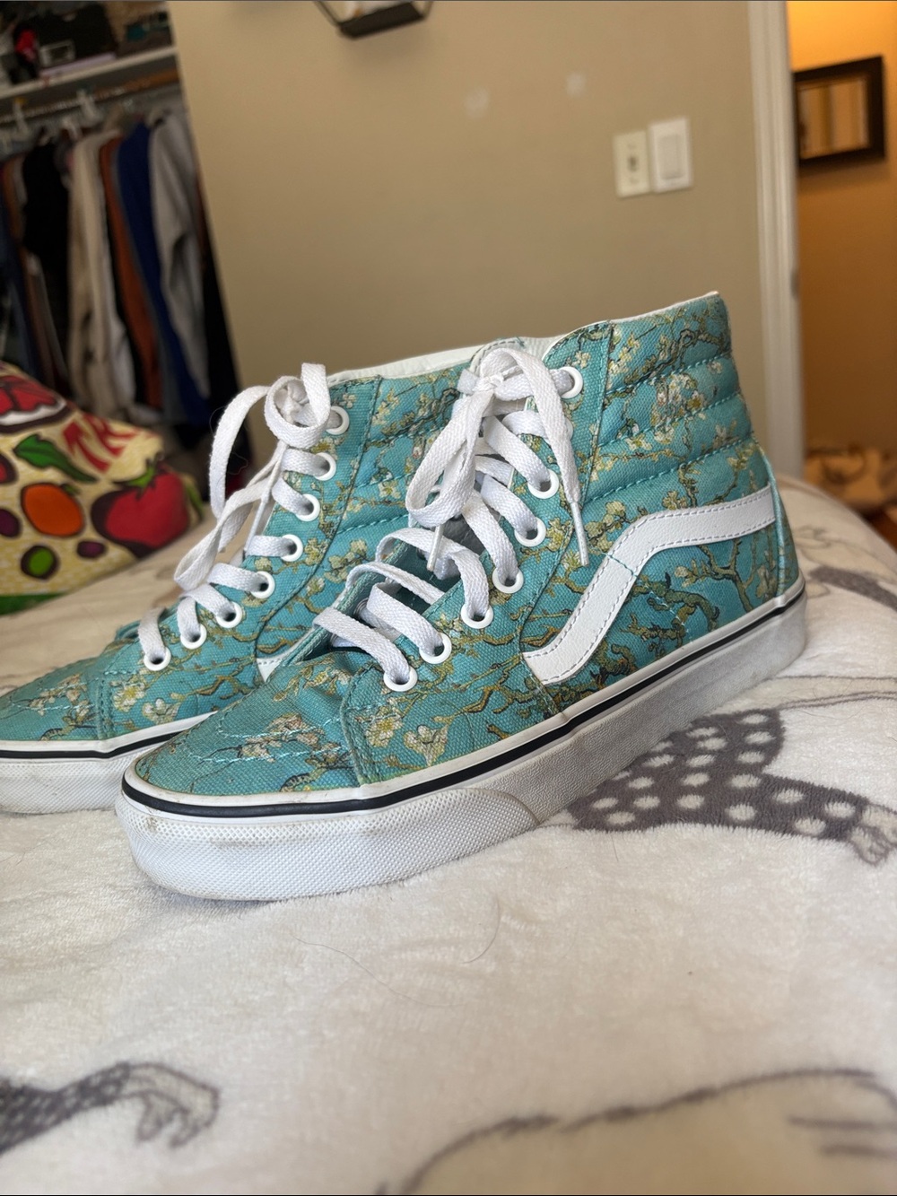 Vans Sk8-Hi “Almond Blossom” — Vincent van Gogh Museum Edition W7.5